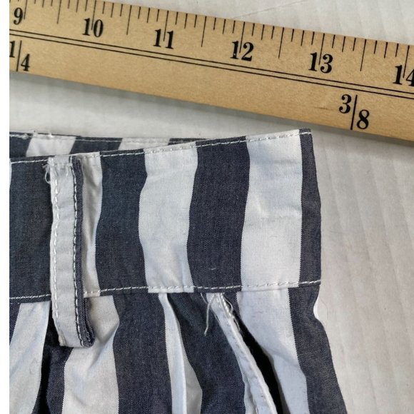 Urban Outfitters Grey/White Striped Pants Women’s 4 Tapered Ankle Trouser Beach - Picture 6 of 8